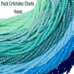 Pack Oferta Cristales Chatos 4mm - MF Soutache