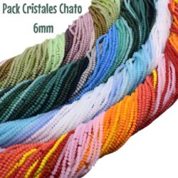 Pack Oferta Cristales Chatos 6mm - MF Soutache